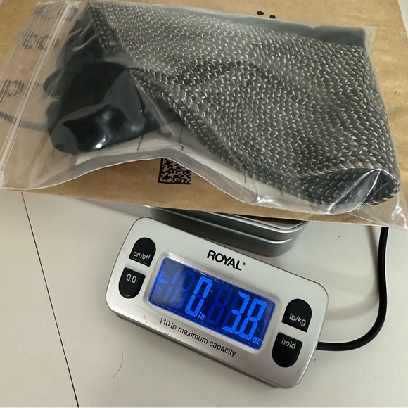 Sun Visor Woven Nylon Cotton Wide Brim Gray Black Tie Back Packable beach - Picture 7 of 7